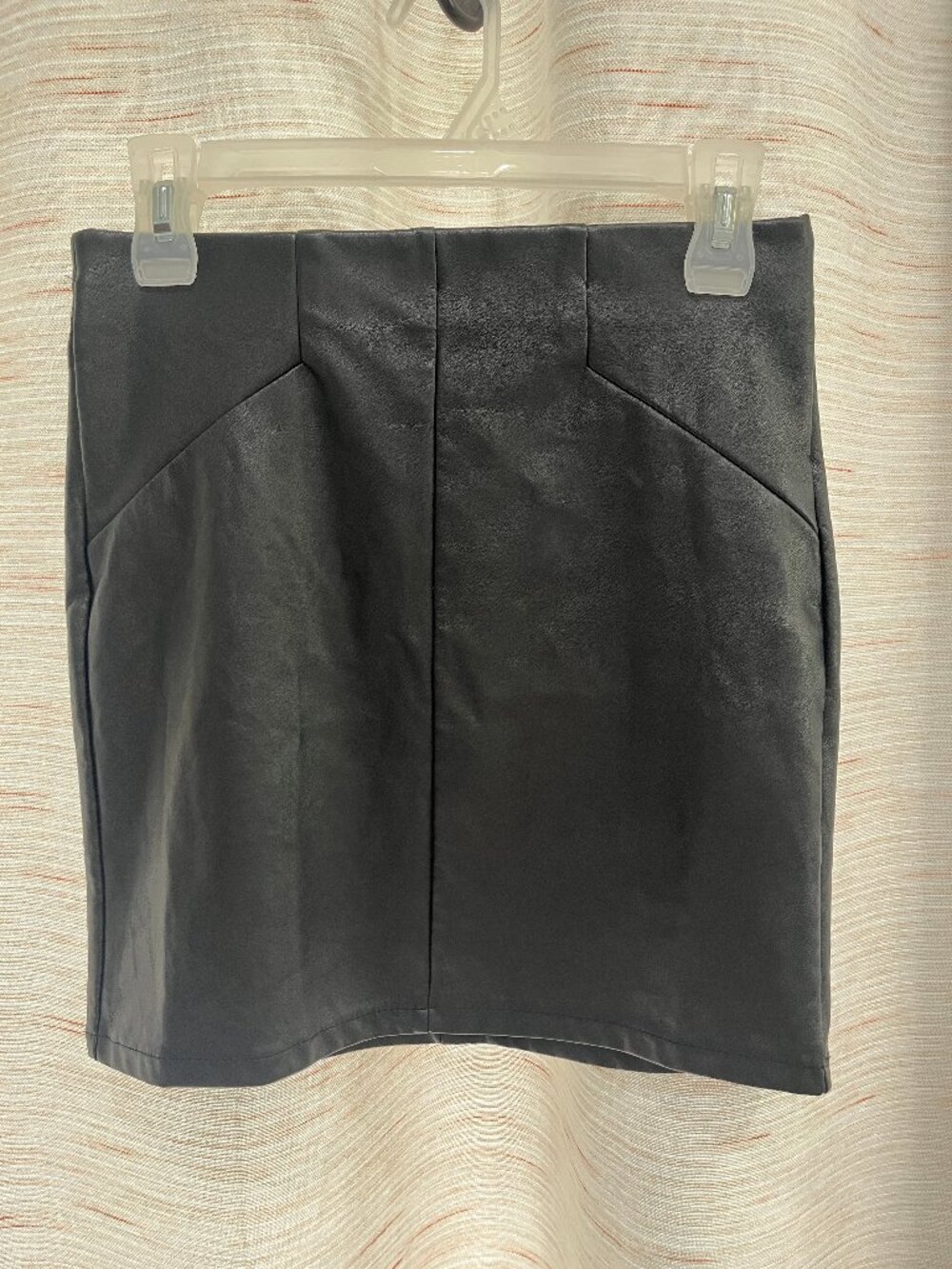 Streetwear Society Leather-Look Skirt Black Small Womens (115)
